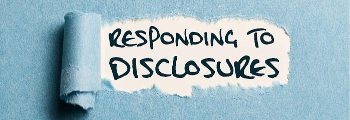 Responding to Disclosures - 25 March logo